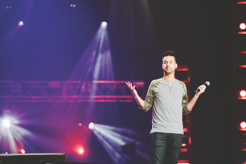 John Crist performing live on stage